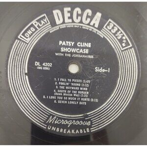 Patsy Cline – Showcase LP Decca DL 4202 Country Classic Vocal Album